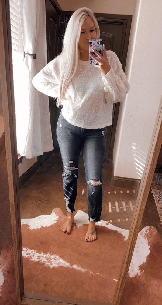 Cream Knit Sweater