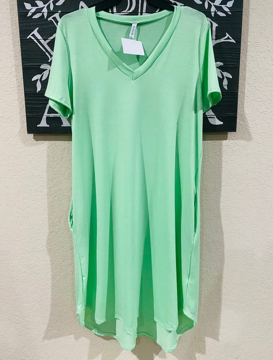 Mint T-Shirt Dress