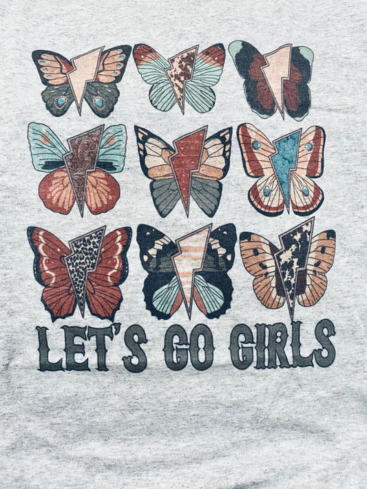 Let’s Go Girls Boho Butterfly Graphic