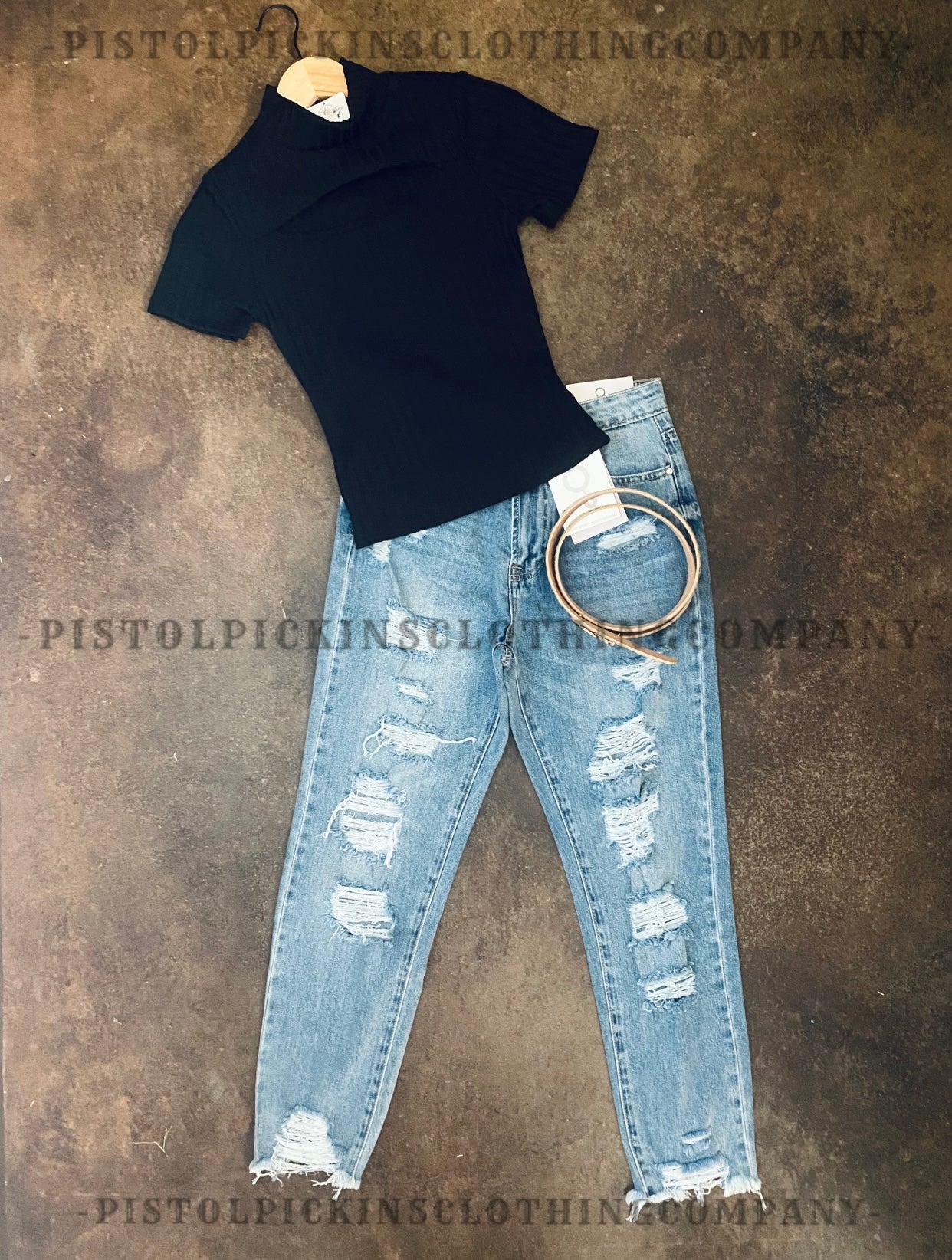 High Waisted Girlfriend Jeans