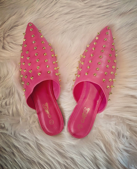 Studded Barbie Mules