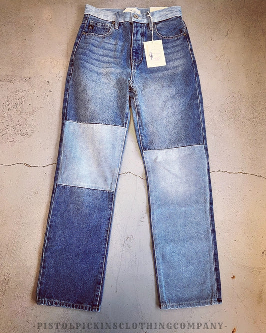 Color Block Dream 90’s Denim Jeans