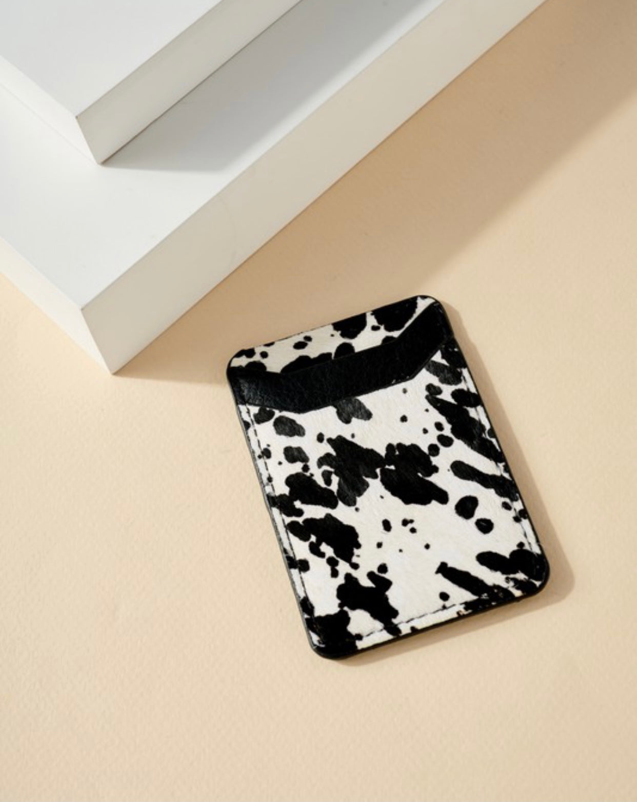 Cow Print Card Holder